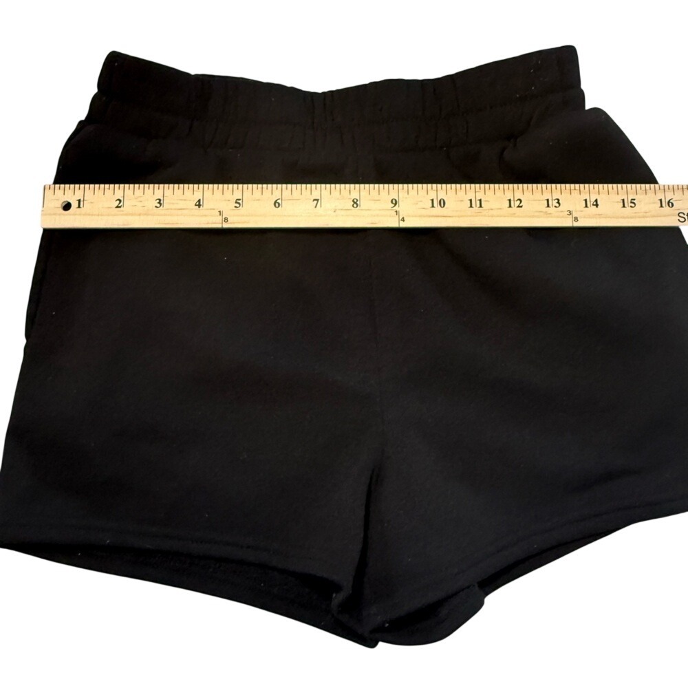 ECT Basics With Love Fleece Lounge Shorts Set Black Gray Medium 2 Pack - Picture 5 of 11